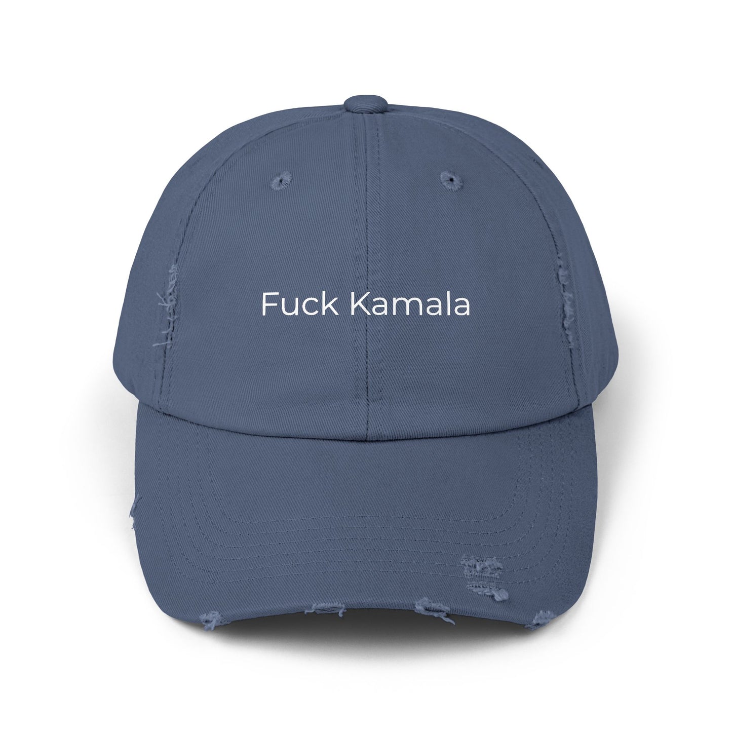 F Kamala Unisex Distressed Cap