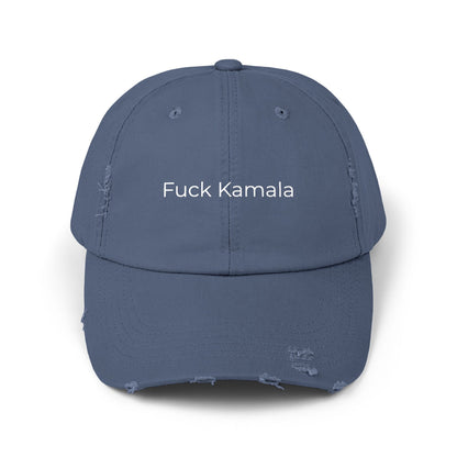 F Kamala Unisex Distressed Cap