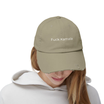 F Kamala Unisex Distressed Cap