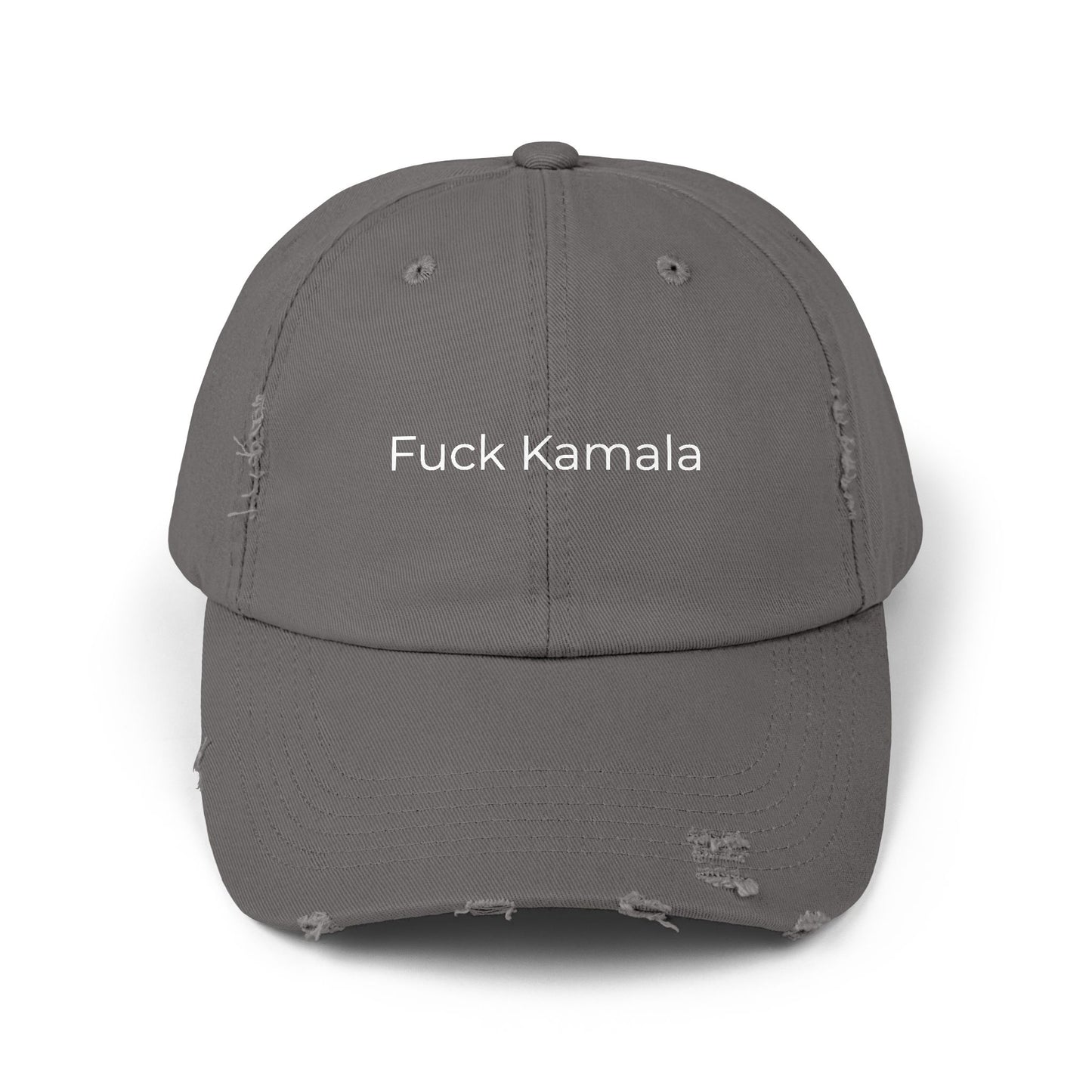 F Kamala Unisex Distressed Cap