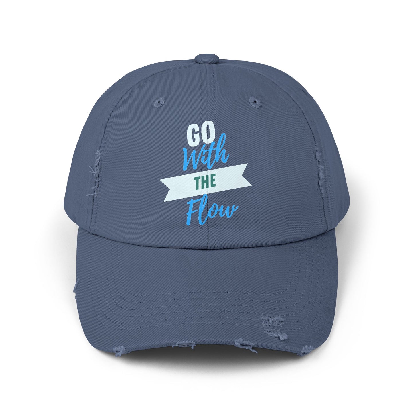 Go With the Flow Distressed Cap