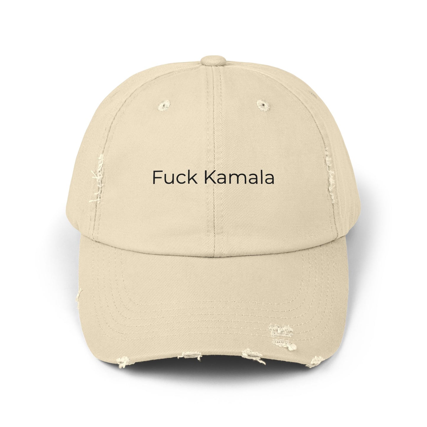 F Kamala Unisex Distressed Cap