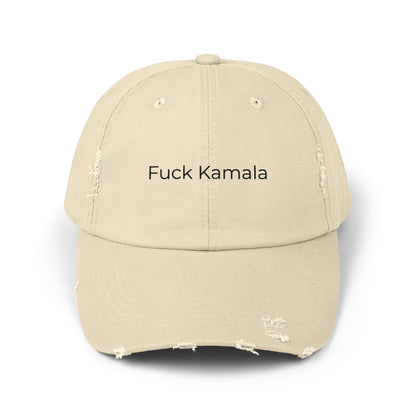 F Kamala Unisex Distressed Cap