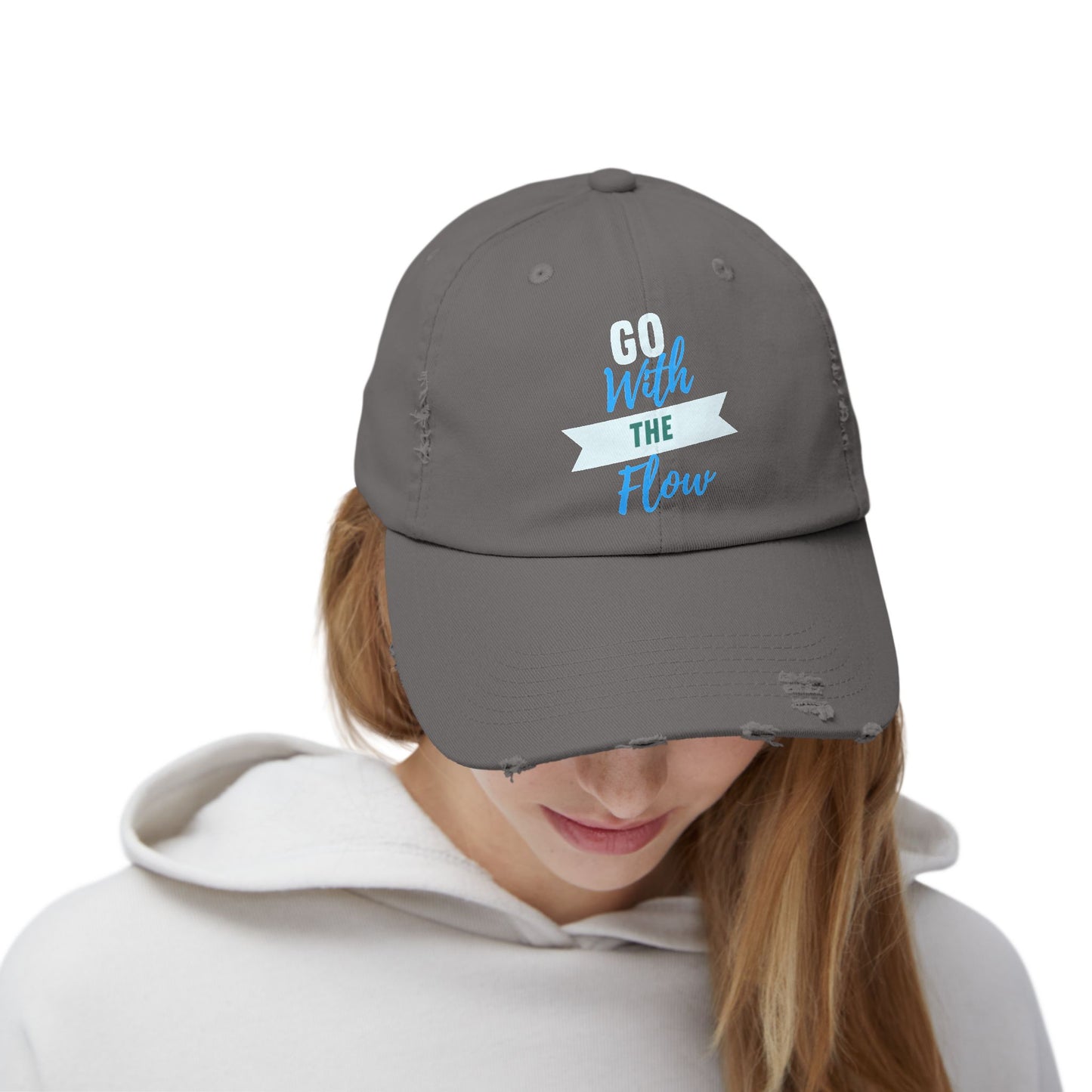 Go With the Flow Distressed Cap