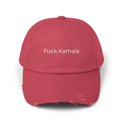 F Kamala Unisex Distressed Cap