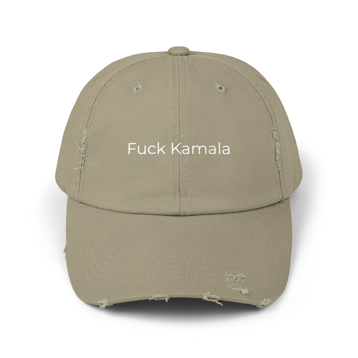 F Kamala Unisex Distressed Cap