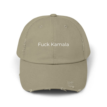F Kamala Unisex Distressed Cap