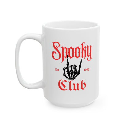 Spooky Club Ceramic Mug, (11oz, 15oz)