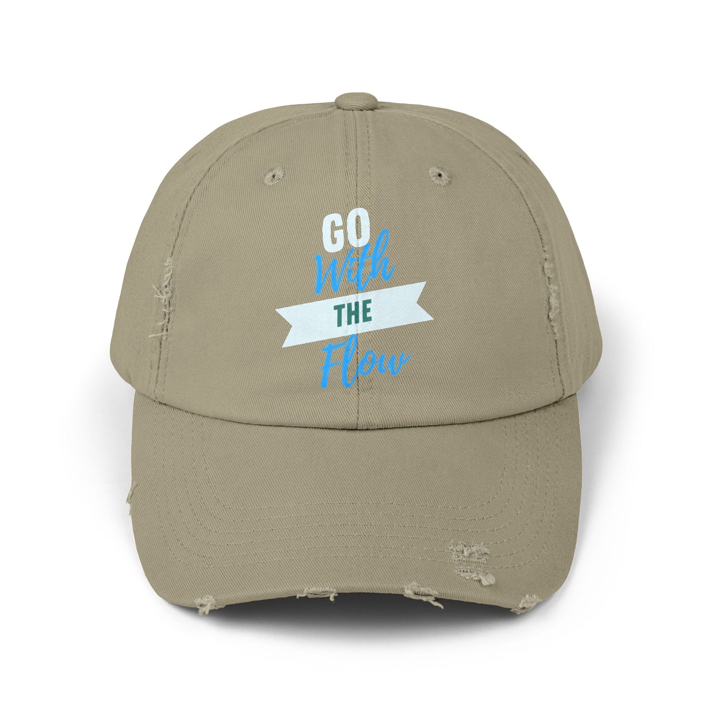Go With the Flow Distressed Cap